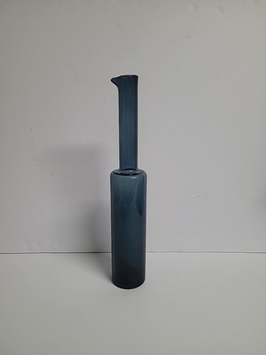 Nanny Still Vase or Bottle Blue Mid Century Riihimaen Lasi O.Y.