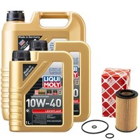 MotoröL Set 10W-40 Liqui Moly 7 Liter + ÖLfilter FüR Mercedes C-Klasse W203 Clk
