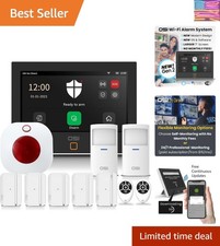 Expertly Designed 211-Piece Home Security System with Touch Screen and No Fees
