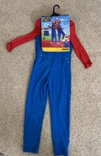 MARIO Super Mario Child Costume Size L 10-12 Brand New