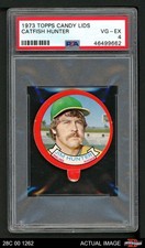 1973 Topps Candy Lids Jim Hunter Athletics HOF PSA 4 - VG/EX