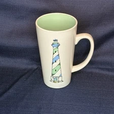 Tara Reed Designs Blue Harbor Collection Lighthouse Tall Mug