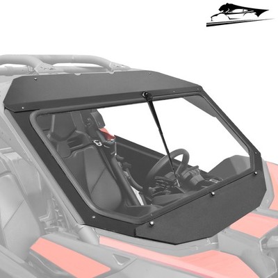For Can-Am Maverick X3 DS Turbo 2017-25 ATV/UTV Glass Front Windshield w/ Wiper