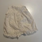 Vintage 1983 Cabbage Patch Kids Yellow Rosebud Romper Outfit 80s Original Jumper