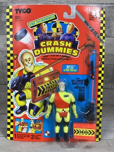 Vintage 1992 Tyco The Incredible Crash Dummies Action Figure Bull - New