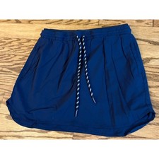 Members Mark Womens S Navy Blue Woven Trek Skort EUC