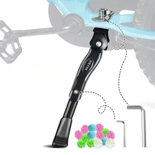 Adjustable Bike Kickstand for 16 18 20 Inch Kids Bicycle Center Mount Black NEW