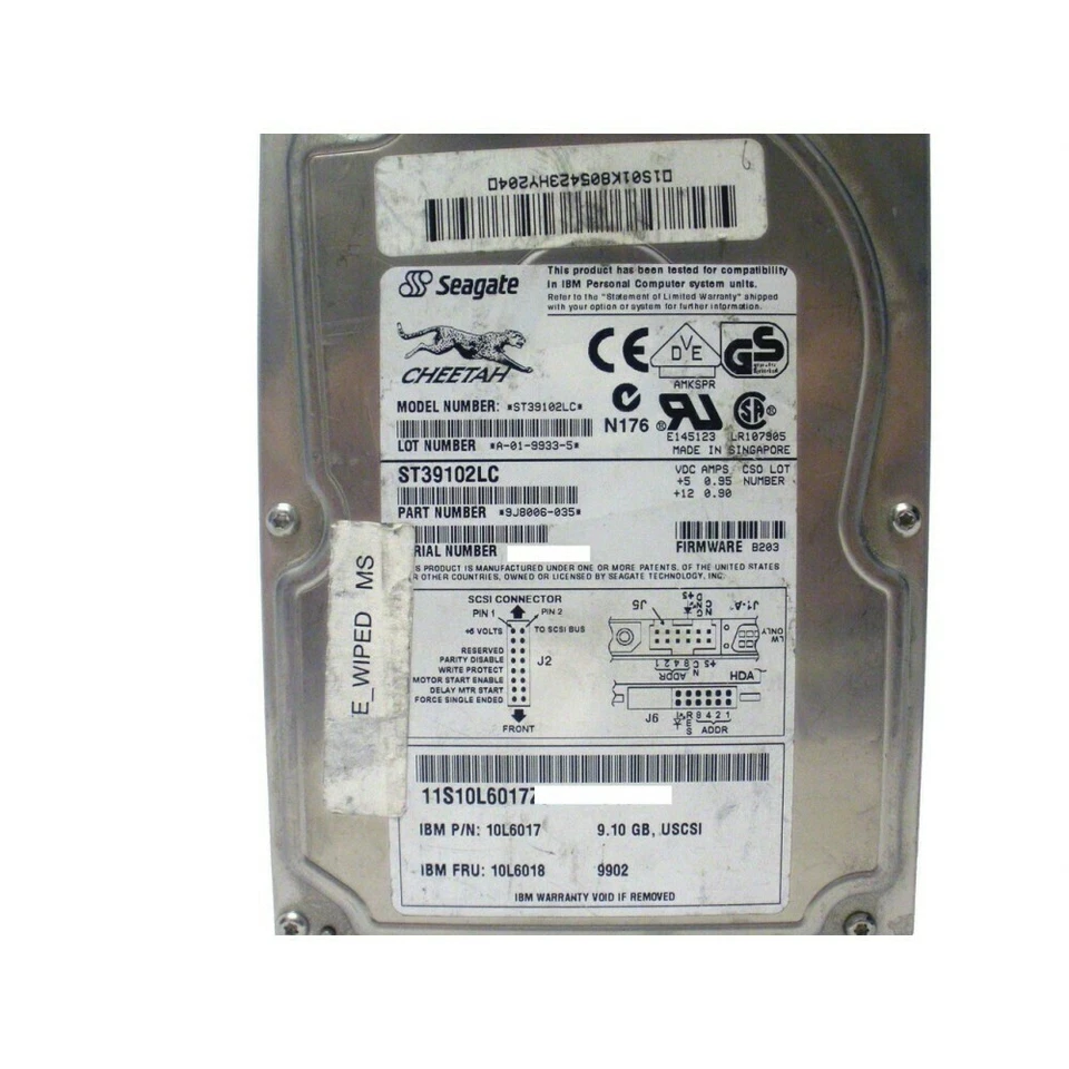 IBM 10L6018 9.1Gb UW SCSI Disk Drive - Image 3 of 4