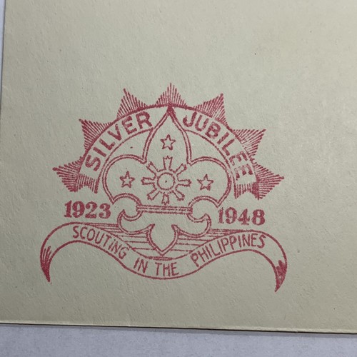 1948 MANILLA PHILIPPINES BOY SCOUTS SILVER JUBILEE COVER - Picture 3 of 4