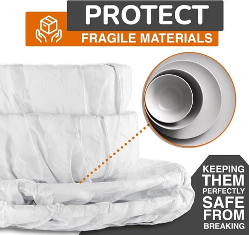 120 Sheets White Tissue Paper Bulk - 20" x 30" Packing Paper Sheets for Moving - Picture 9 of 11
