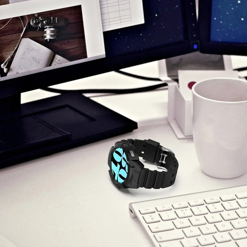 Armor Case + Band for Samsung Galaxy Watch 7 / 6 40mm 44mm Sports Silicone Strap - Picture 19 of 28