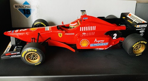 1/18 Minichamps PMA 1996 Ferrari F1 412T3 V10 Eddie Irvine HIGH NOSE - Picture 2 of 14