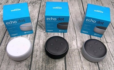 Smart Speakers Hubs Zubehor New Amazon Echo Dot 3rd Generation W Alexa Charcoalsandstoneheather Gray Pandeglangkab Go Id