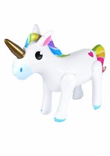 INFALATBLE BLOW UP UNICORN Party Decoration Toy 53cm x 35cm (X99374)
