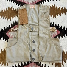 Vintage 1950s Bob Allen Gun Club Shooting Hunting Vest Sz 38