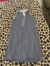 Skies Are Blue Halter Dress Womens Small Floral Boho Embroidered Msrp 48$