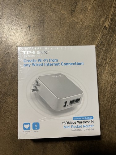 TP-Link TL-WR810N Wi-Fi Pocket Router AP/TV Adapter/Repeater/Hotspot 300mbps