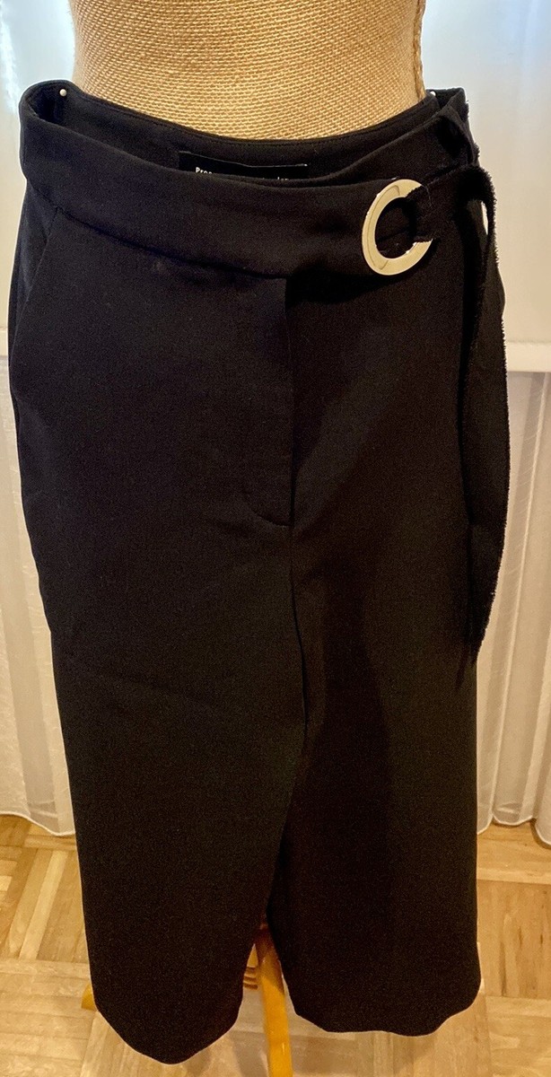 PROENZA SCHOULER FABULOUS COOLAT WOOL GAUCHOS WIDE LEG DRESS PANTS
