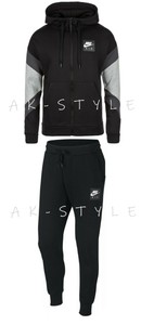 nike air tracksuit mens black