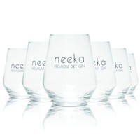 6X Neeka Gin Glas 0,38L TumblergläSer Longdrink Gin Tonic GläSer Set Aperitif