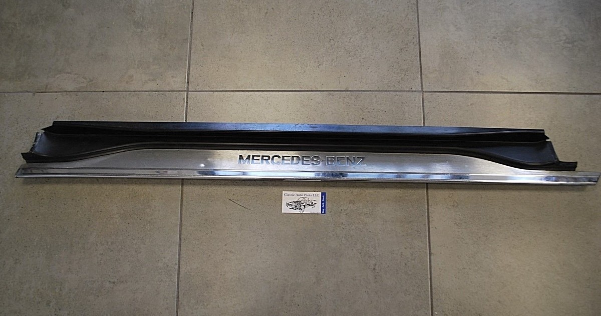 Mercedes Benz R 129 Right Door Sill Passenger Black Scuff Plate 