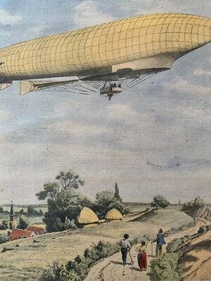 Le Petit Journal 1908 N°931 - Dirigeable République & Drapeau Français à Strasbourg