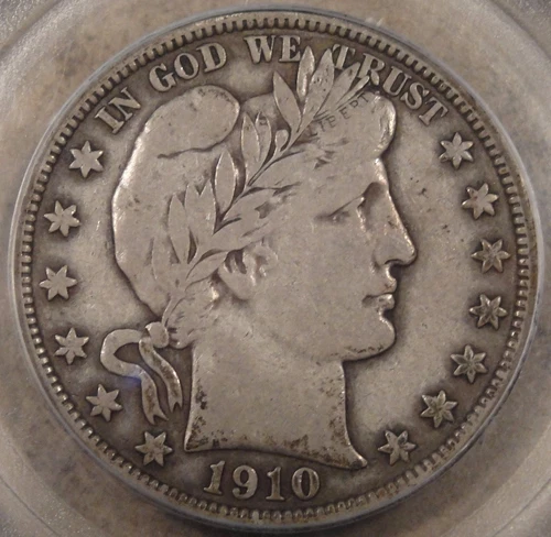 1910 Barber Half Dollar 50c PCGS Certified VF20