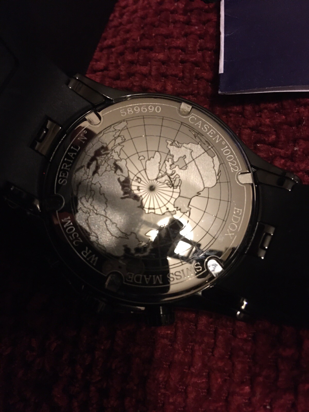 Mens EDOX Grand Ocean Chronograph Quartz Watch (Full Set) 10022 eBay