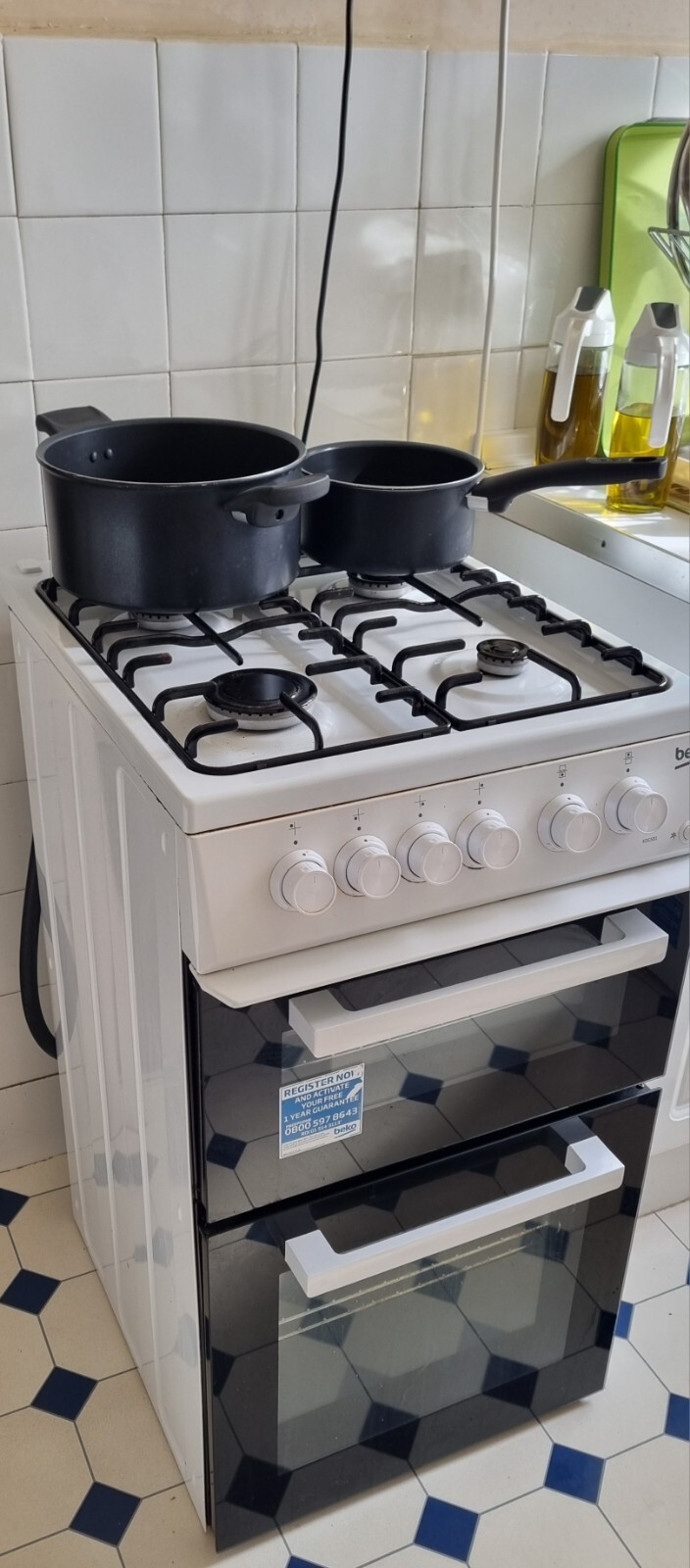 Beko KDG581W Gas Cooker in White. good condition eBay