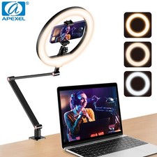 APEXEL Selfie Ring Light Led Rim Of Lamp with Mobile Holder TripodFor Live Video