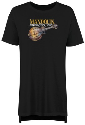 Mandolin Magic in Every Strum Nightie Women Strumming Stringed Chord Night Shirt
