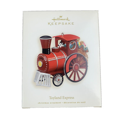 HALLMARK KEEPSAKE Holiday Ornament Toyland Express Toy Train Kitty E. Cat 2008
