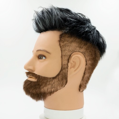 Haarsystem Toupet BABO - vom Friseur zugeschnitten - weiß gesträhntes Zweithaar - 第 3/8 張圖片