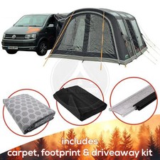 VANGO GALLI PRO AIR LOW AWNING DRIVE AWAY CARPET & FOOTPRINT CAMPERVAN PACKAGE