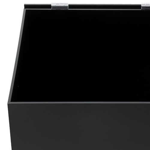 12*12*12in Black Deluxe Donation Box Tip Jar Ballot Suggestion With Lock USA - Picture 12 of 18