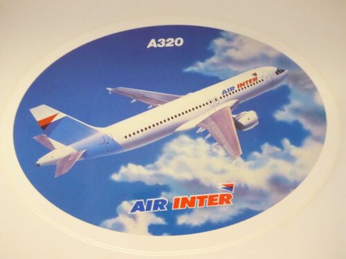 AUTOCOLLANT / STICKER - AIR INTER - AIRBUS - A320 - AVIATION - AIRCRAFT -AIRLINE - Photo 1 sur 6