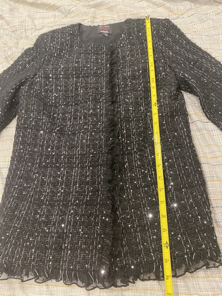 Chaqueta Blazer Giambattista Valli Talla Xs Boucle Tweed Foto 2 de 4