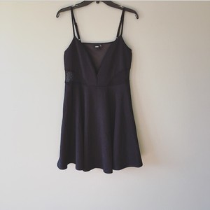 black cami skater dress