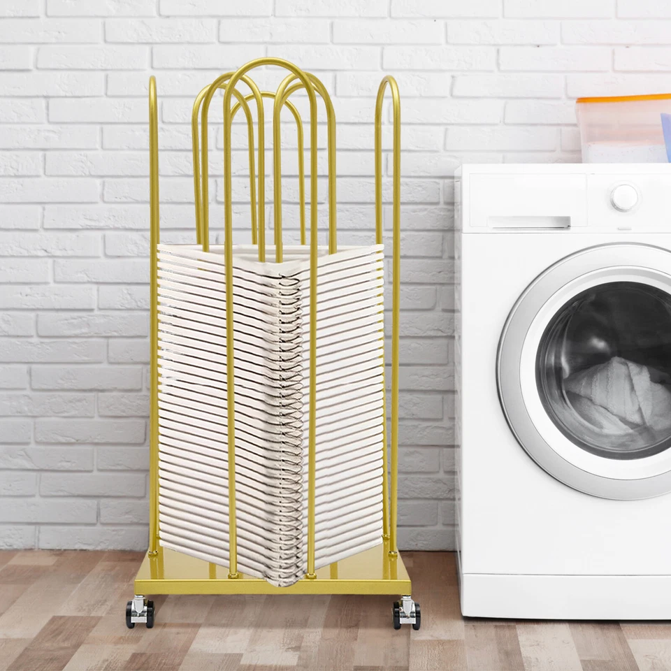 Percha Independiente Organizador Apilador, Percha Organizador Estante de Almacenamiento con Ruedas Foto 2 de 4