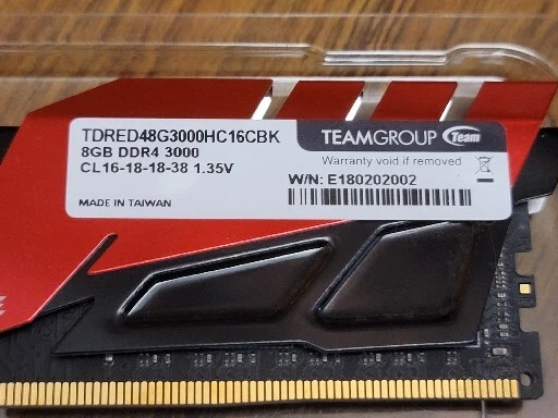 T Force Dark 16GB 8GB x 2 DDR4 3000 TDRED48G3000HC16CBK Ram eBay