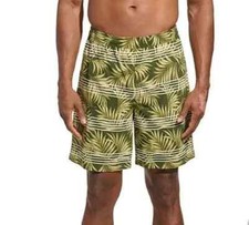 Kirkland Signature Men's Size XXL Olive Comfort Waistband  Liner Swim Short NWT