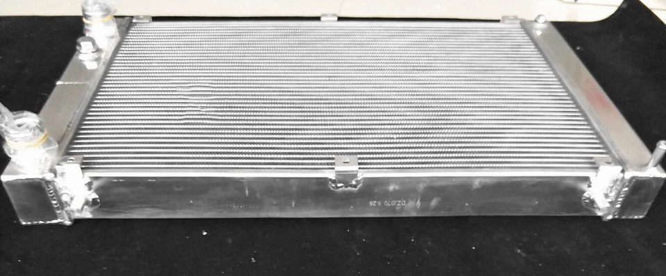 Radiador de aluminio de 5 filas + ventiladores para Maserati Biturbo 2500 1984-1987 2,5 L MT Foto 4 de 4