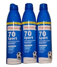 Walgreens Sport Sunscreen Spray SPF 70 Broad Spectrum 9.1 oz (3 Pack) Exp 11/26