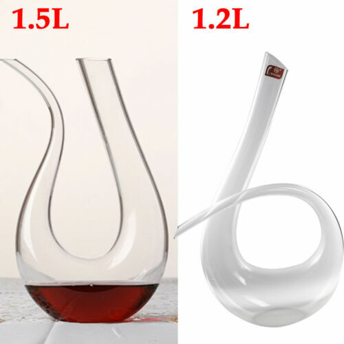 1x LAV White Lid 1.2L Fonte Optic Glass Carafe Clear Water Wine