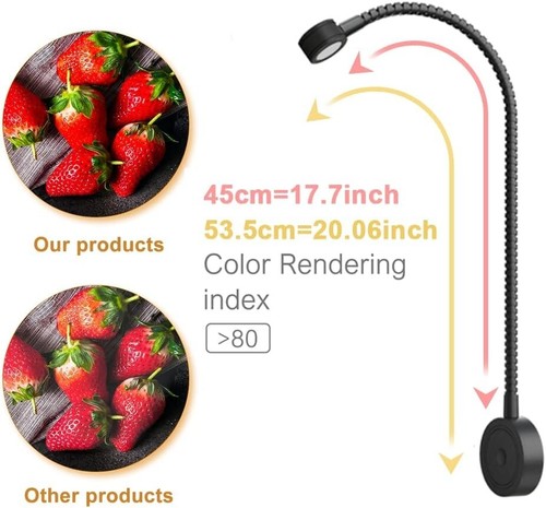 Energy Efficient Bed Reading Lights - Touch Dimming & Easy Installation (2 Pack) - Picture 5 of 8