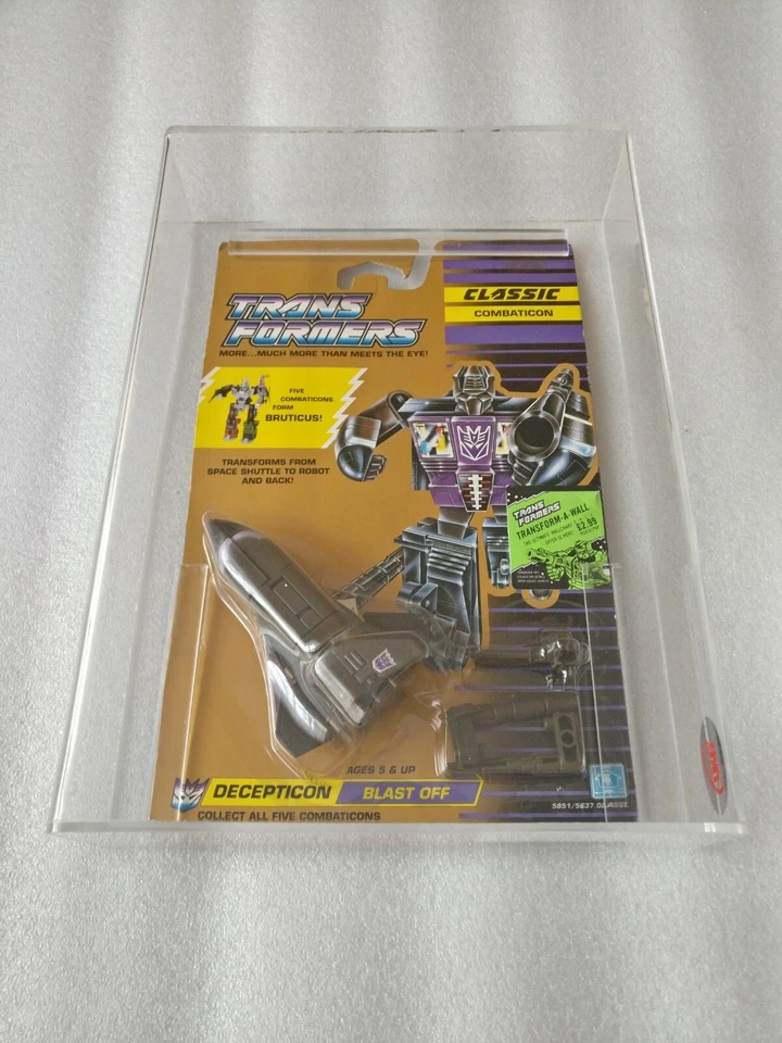 1990 Transformers G1 Europe Decepticon BLAST OFF Jet Hasbro Graded 80 NEW RARE - Image 2 of 4