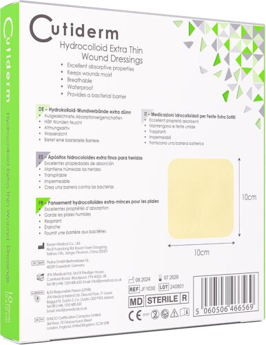 Hydrokolloid Extra Dünn Wundauflagen, Steril, 10 X 10 Cm, 10 Stück - Bild 3 von 7