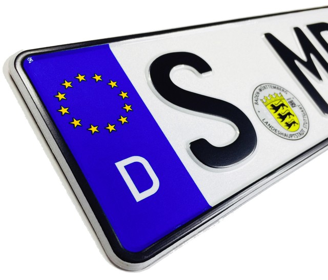 MERCEDES Stuttgart Front German License Plate by Z Plates Wtih Unique