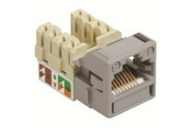 (8) COMMSCOPE UNIPRISE SOLUTIONS | UNJ500-GY | CC0020586/1CAT 5E JACK 