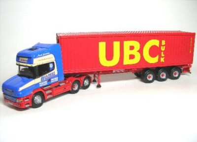 Scania 124L 470 T Topline Trailer & UBC Container (1.50) CORGI